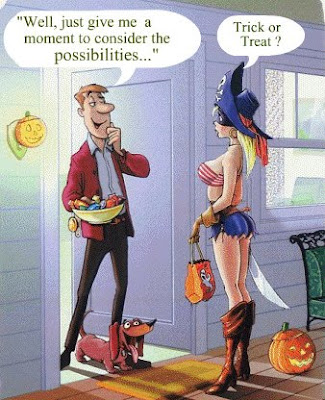 Halloween Cartoon Trick or Treat