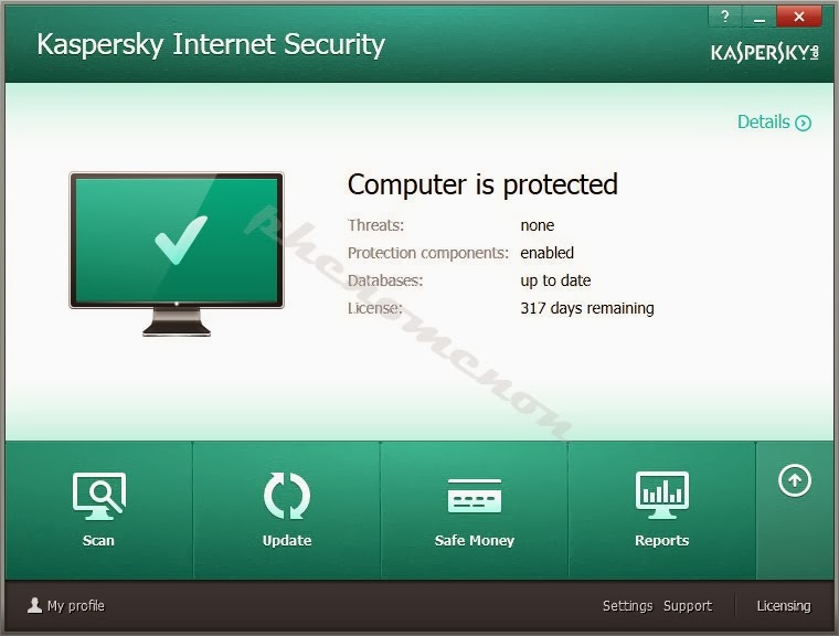 Kaspersky Internet Security 2014 (License Valid Nov 27,2014)