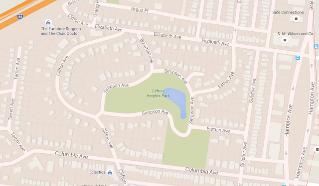 map of clifton heights park st louis