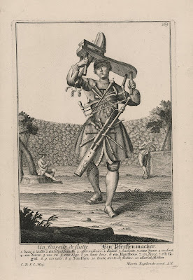 Michael Rössler Un faiseur de flutte (A Male Wind Instrument Maker), mid-18th century