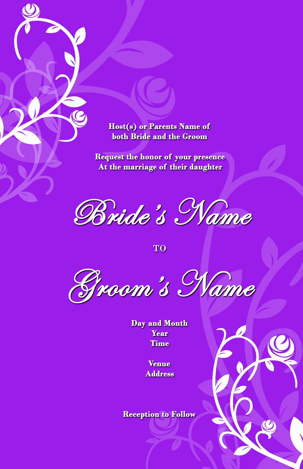 personal wedding invitation messages