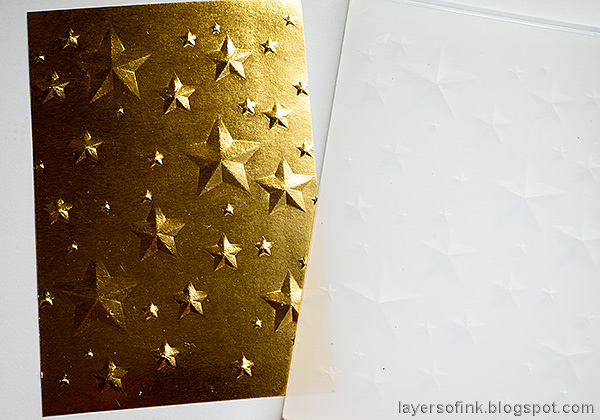 Layers of ink - Gold Birthday Card tutorial by Anna-Karin Evaldsson.