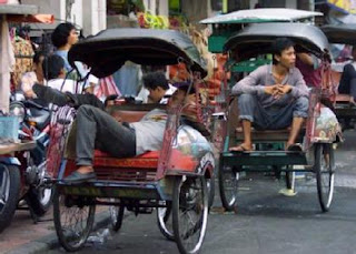 becak jogja yogyakarta