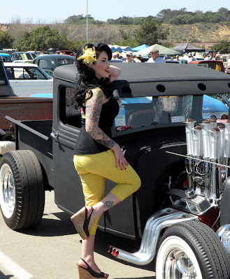 Jacks rat rod so cool it got this model to pose How's that a bad thing