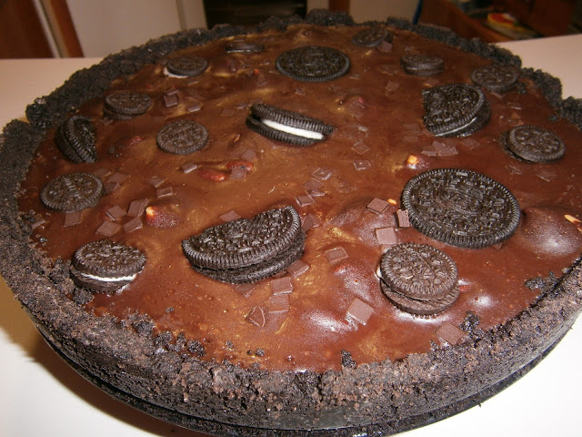 Tarta de chocolate y oreo. (facil y sin horno)