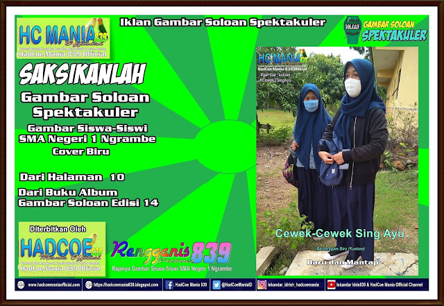 Iklan Gambar Soloan Spektakuler - Gambar Siswa-Siswi SMA Negeri 1 Ngrambe Cover Biru 10-14