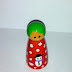 Wood Peg Doll Folk Art Christmas Snowman, Peggies, Wooden Wood Peg
People, Hand Painted Character Peg Doll Toys