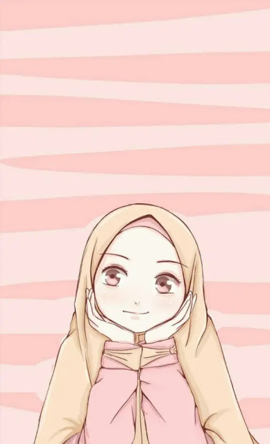 muslimah berkakamata gumbar cartoon hijab modern