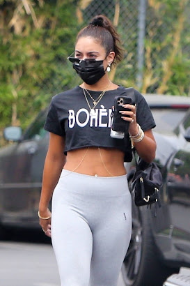 Vanessa Hudgens - In grey leggings6