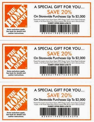 Home Depot Printable Coupons July 2017