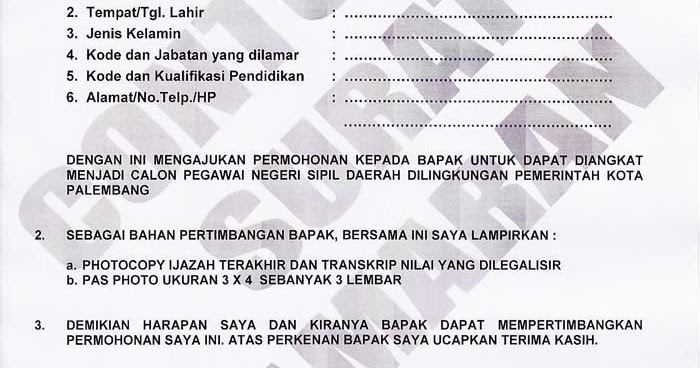 Contoh Surat Lamaran Kerja yang Benar - Artikel Informasi 