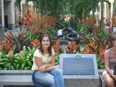 Channel Gardens in Rockefeller Center in New York