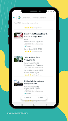 Fitur Rumah Sakit di aplikasi SehatQ