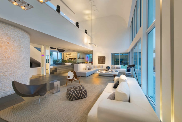 Interior of Modern mansion in Miami