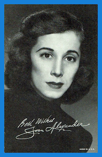 Exhibit Supply Co. - TV and Radio Stars Exhibit Cards (W409) - Joan Alexander