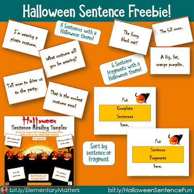 Time for some freebies: Here are 6 different freebies with an October theme, including brain breaks, task cards, counting, phonics, and informational text!