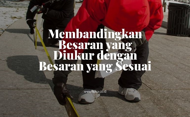 Membandingkan Besaran yang Diukur dengan Besaran yang Sesuai adalah Pengertian dari Mengukur 