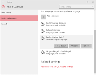 Region and Language windows 10 nolproject