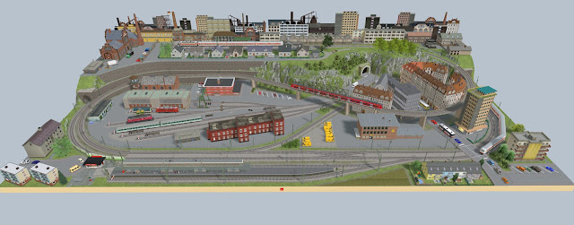 Kato Unitrack Stadtanlage Spur N Ansicht von vorne