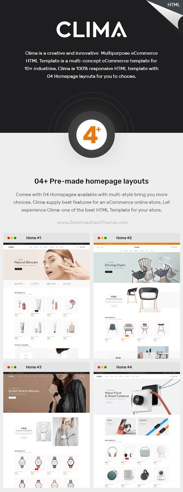 Multipurpose eCommerce HTML Template 