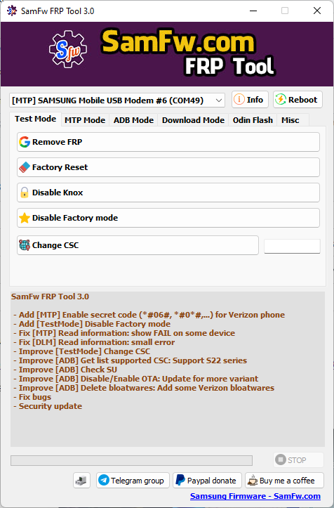 SamFw V3.0 Update