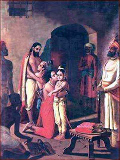 Krishna in Jail to Meet his Mother and Father 
