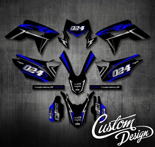 Decal Motor  KLX CRF NMAX R1 YZ #HONDA #YAMAHA #SUZUKI PREMIUM ORI 86