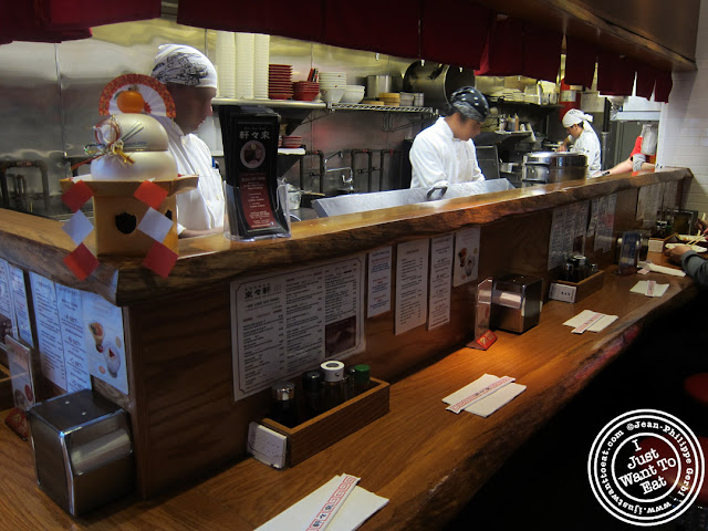 Image of the Bar and Kitchen at Rai Rai Ken ramen in NYC, New York