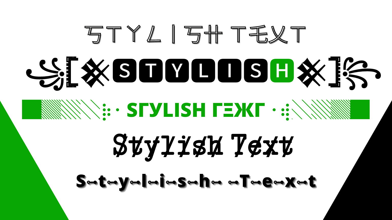 Stylish Text Generator 1 𝕊𝕥𝕪𝕝𝕚𝕤𝕙 Text Fonts