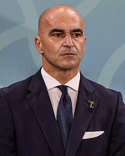 Portrait of Roberto Martinez, visionary football manager and head coach of Portugal's national team.