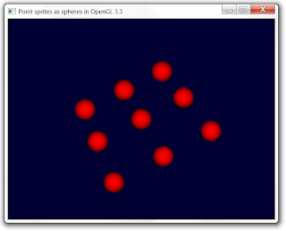 Point sprite as spheres