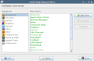 LXMED' LXDE Main Menu Editor