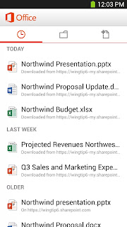 Apps Office Mobile for Office 365 v15.0.1924.2000