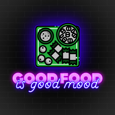 Good food is good moon quote