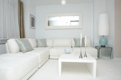 white living room interior