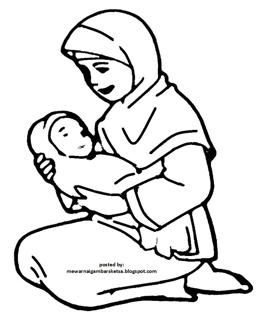 Kumpulan Gambar Kartun Ibu Mengendong Bayi Himpun Kartun