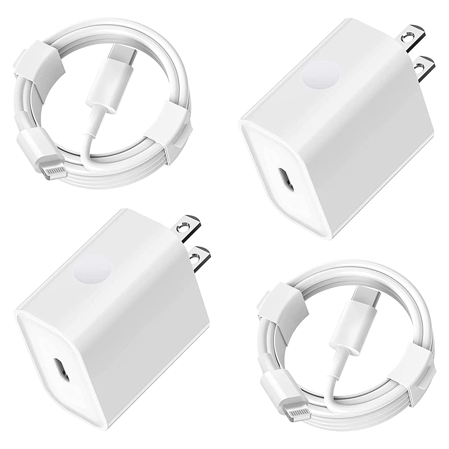 2 Pack iPhone Super Fast Charger【Apple MFi Certified】20W Rapid Wall Charger  Block PD Adapter USB C to Lightning Cable with 6FT Fast Charging Cable  Compatible with iPhone 14/13/12/11/Pro Max/Xs XR/Plus - Early