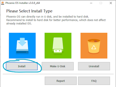 Cara Install Phoenix OS Dualboot