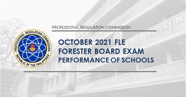 PERFORMANCE OF SCHOOLS: October 2021 Forestry board exam result