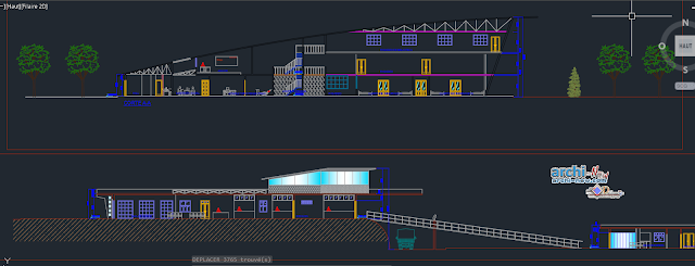 Prisons Center in AutoCAD 