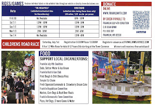 July 4th Coalition mailer - carnival & food