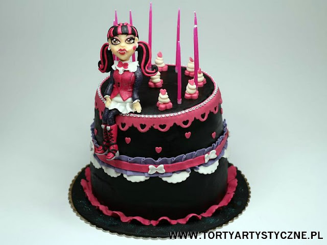 tort monster high z draculaura