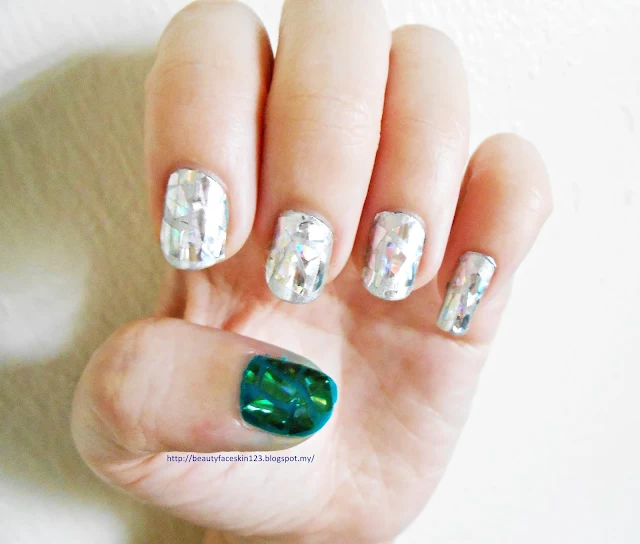 EASY SHATTERED GLASS NAIL ART