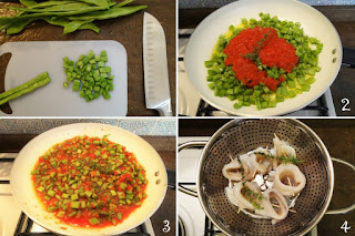 foto preparazione Ricetta filetti di platessa con taccole in umido per bambini