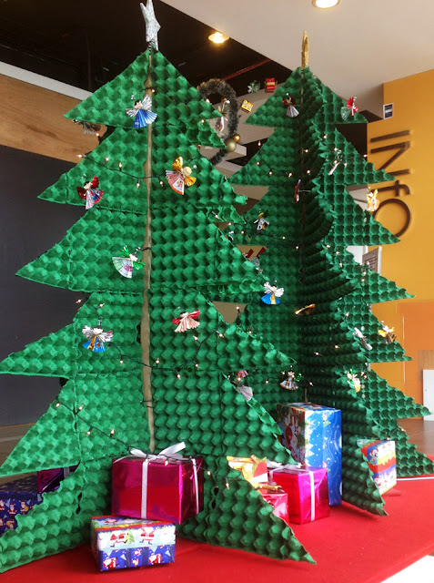 Egg Crate Christmas Tree