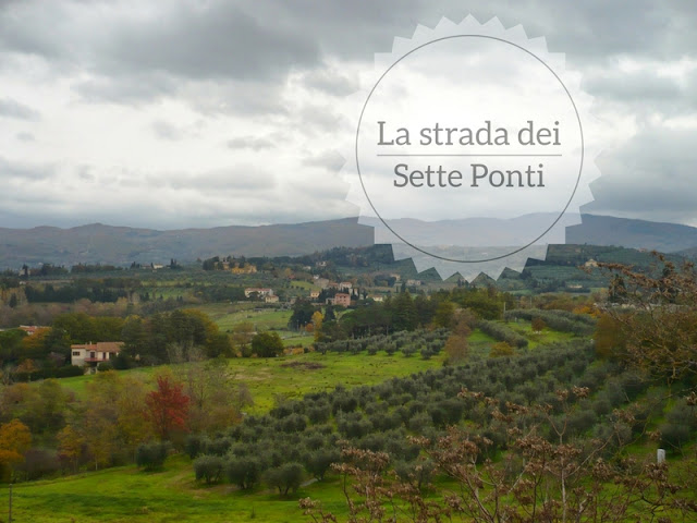 Itinerario lungo la strada dei Sette Ponti, Panorama dal belvedere di Arezzo