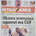 Habari zilizoandikwa katika Magazeti ya leo Octoba 2.