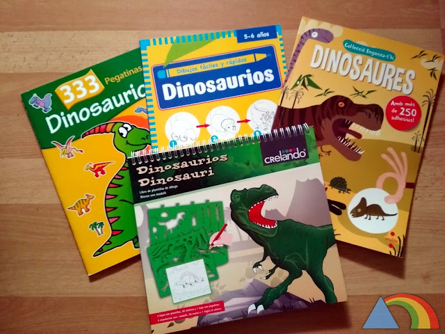 Libros de actividades sobre dinosaurios