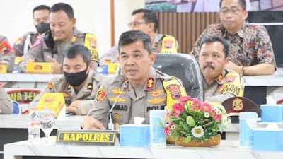 Sampaikan Hasil Capaian Kinerja Selama Tahun 2022, Polres Tegal Kota Gelar Rilis Akhir Tahun