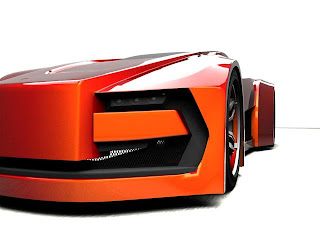 Type Futuristic 3ds Max concept car for future